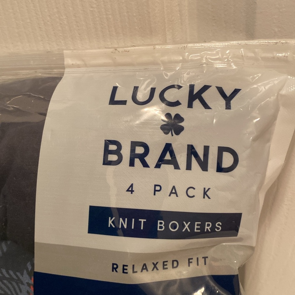 Brand New Lucky Brand Men's Knit Boxers - Multi-Color Pack…size M - Picture 3 of 5